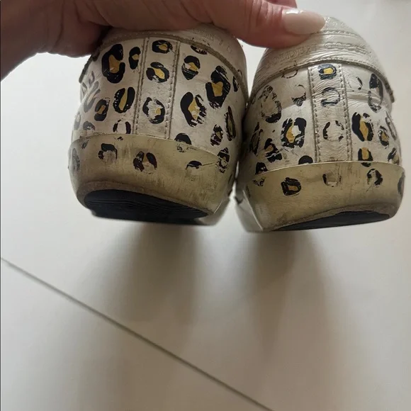 Golden Goose Women's White and Leopard Print Sneakers - Picture 8 of 8